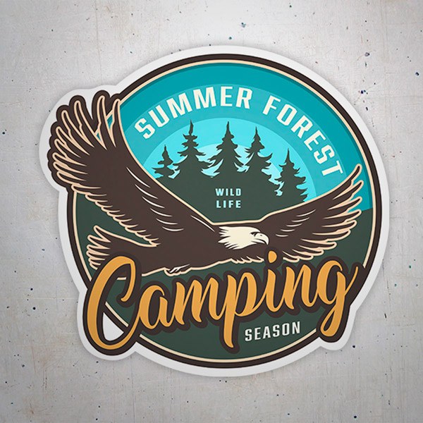 Car & Motorbike Stickers: Camping Season