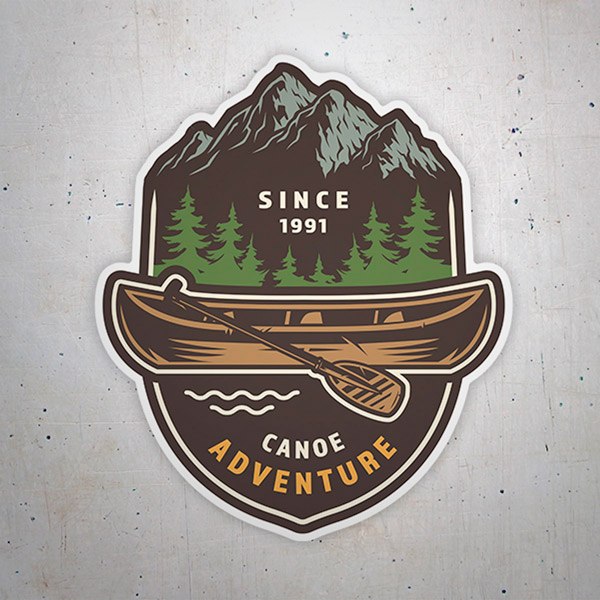 Car & Motorbike Stickers: Adventure Canoe