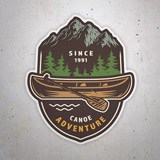 Car & Motorbike Stickers: Adventure Canoe 3