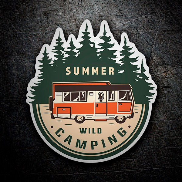 Car & Motorbike Stickers: Summer Wild Camping