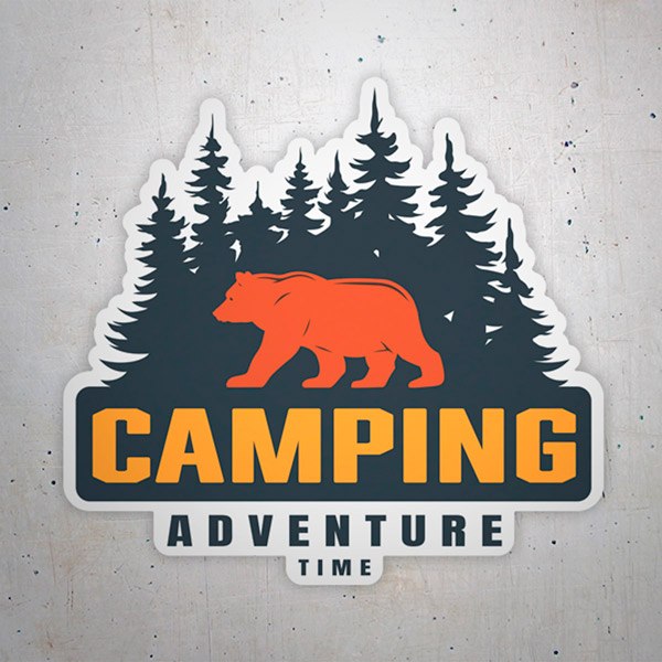 Car & Motorbike Stickers: Camping Adventure Time