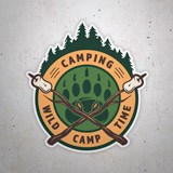 Car & Motorbike Stickers: Camping Wild Camp Time 3