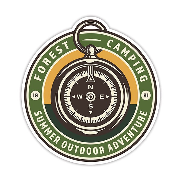 Car & Motorbike Stickers: Forest Camping