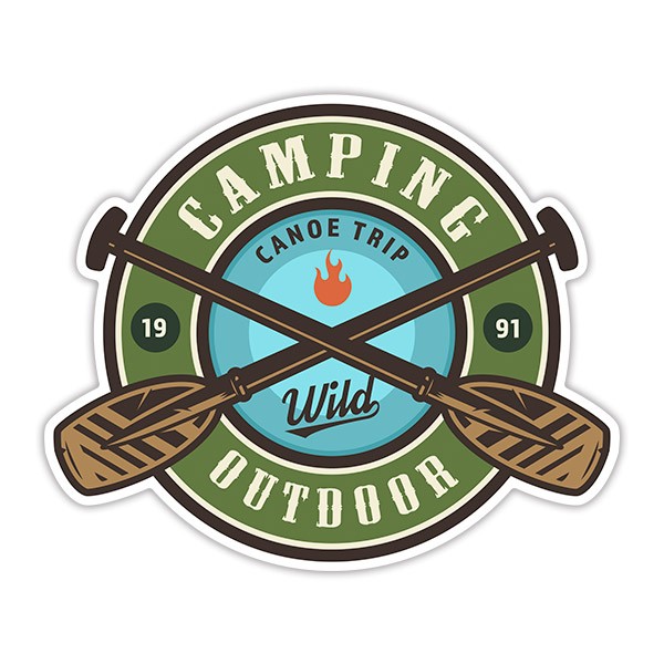 Car & Motorbike Stickers: Camping Outdoor