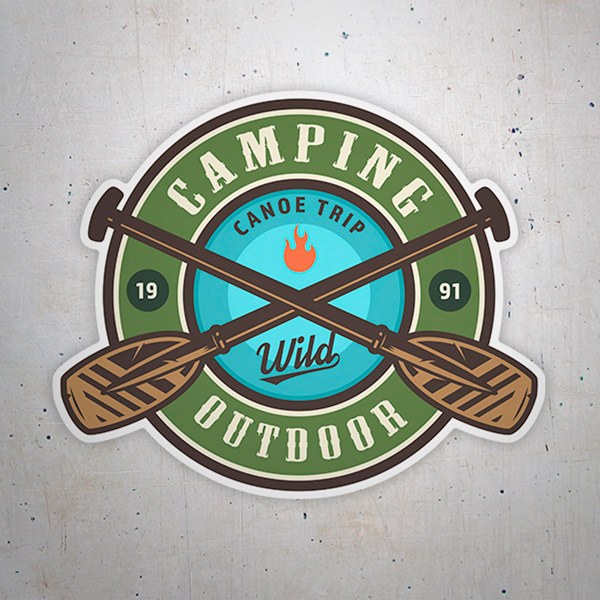 Car & Motorbike Stickers: Camping Outdoor