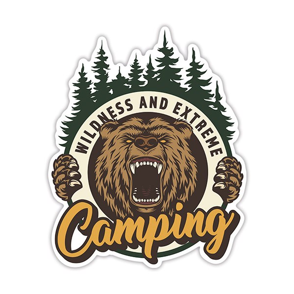 Car & Motorbike Stickers: Camping Wildness and Extreme