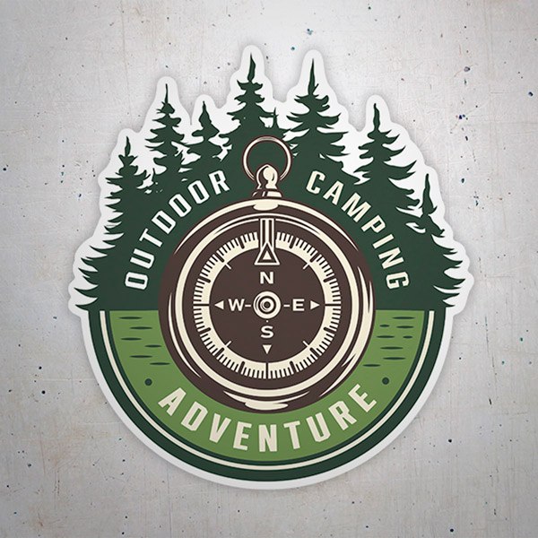 Car & Motorbike Stickers: Outdoor Camping Adventure