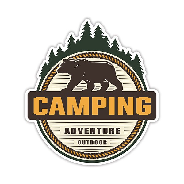 Car & Motorbike Stickers: Camping Adventure Outdoor