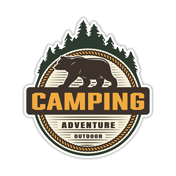 Car & Motorbike Stickers: Camping Adventure Outdoor