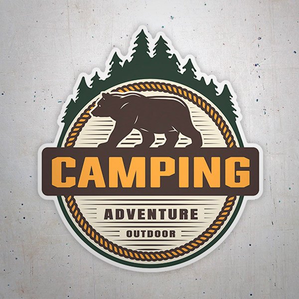 Car & Motorbike Stickers: Camping Adventure Outdoor