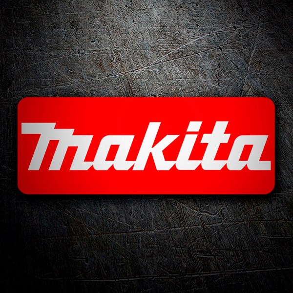Car & Motorbike Stickers: Makita Red