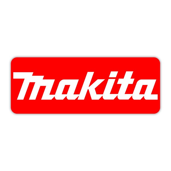 Car & Motorbike Stickers: Makita Red
