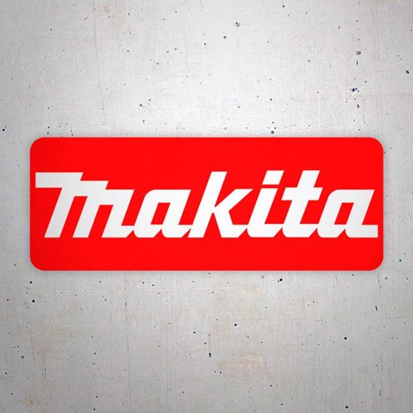 Car & Motorbike Stickers: Makita Red