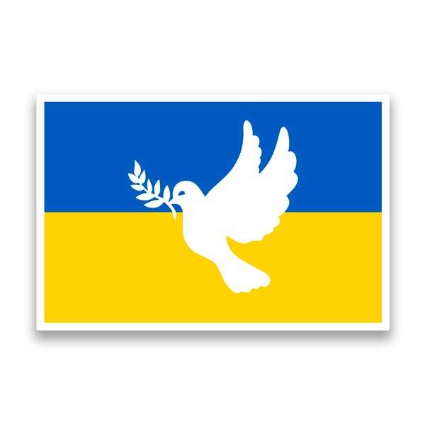 Car & Motorbike Stickers: Peace in Ukraine
