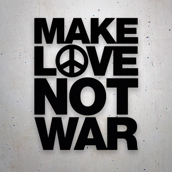 Car & Motorbike Stickers: Make Love not War