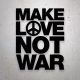 Car & Motorbike Stickers: Make Love not War 2
