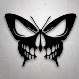 Car & Motorbike Stickers: Butterfly Skull 2