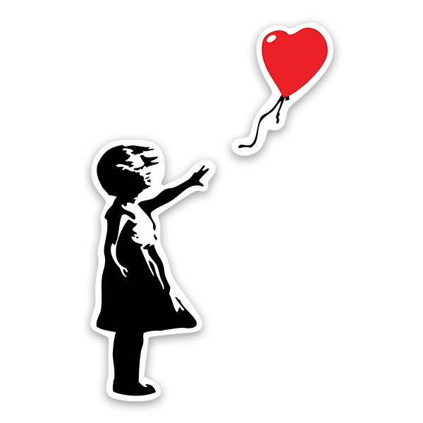 Car & Motorbike Stickers: Banksy Balloon Girl