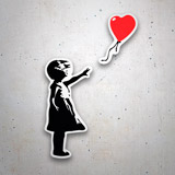 Car & Motorbike Stickers: Banksy Balloon Girl 3