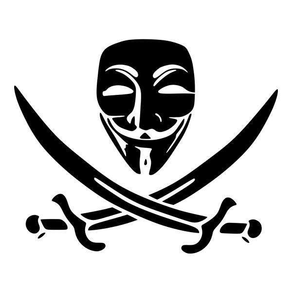 Car & Motorbike Stickers: Anonymous Pirate