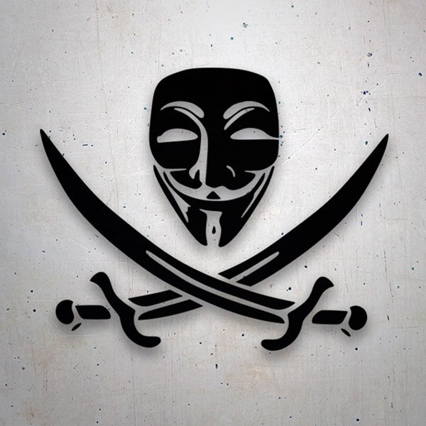 Car & Motorbike Stickers: Anonymous Pirate