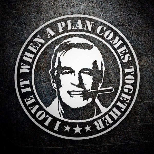 Car & Motorbike Stickers: A-Team Hannibal Smith