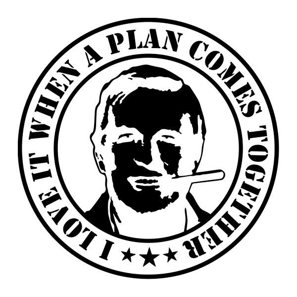 Car & Motorbike Stickers: A-Team Hannibal Smith