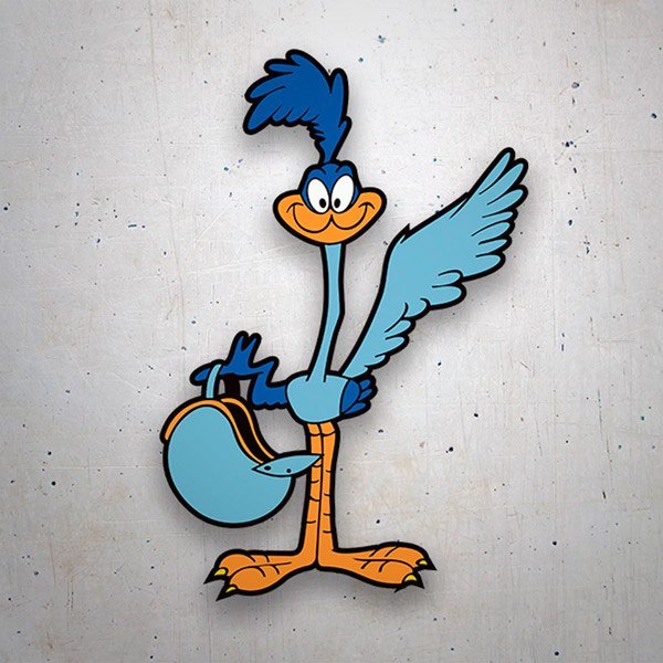 Car & Motorbike Stickers: Roadrunner with Helmet