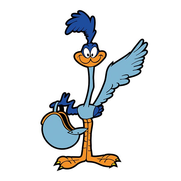 Car & Motorbike Stickers: Roadrunner with Helmet