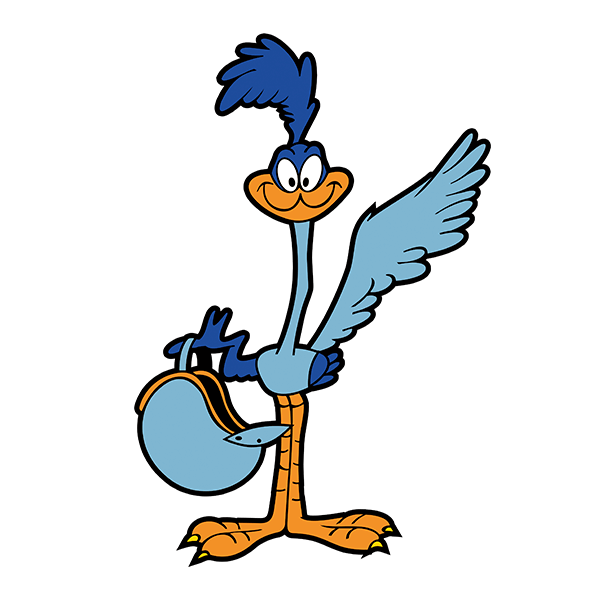 Car & Motorbike Stickers: Roadrunner with Helmet