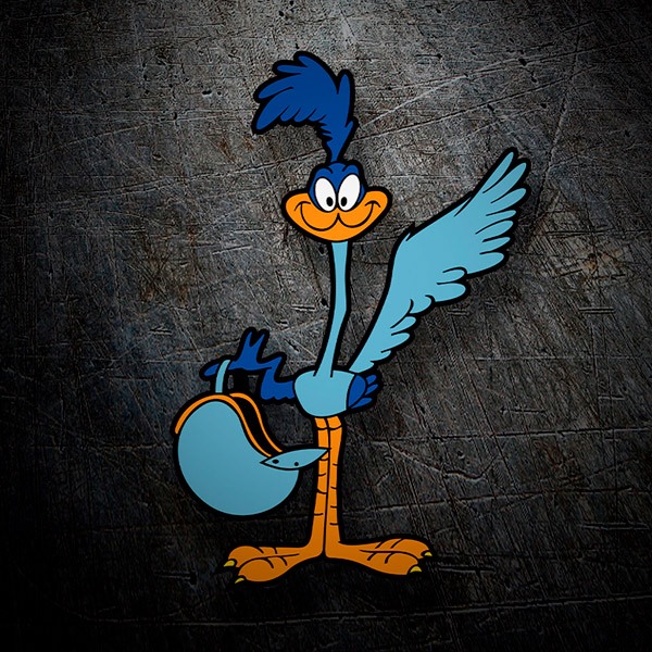 Car & Motorbike Stickers: Roadrunner with Helmet