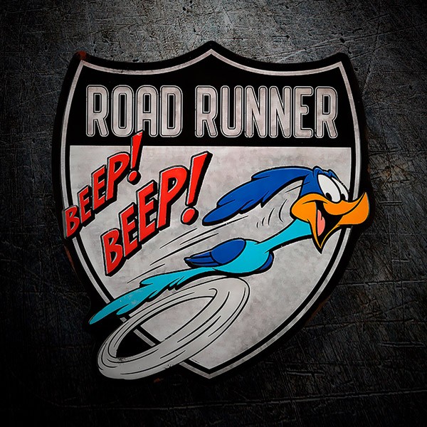 Car & Motorbike Stickers: Road Runner Shield