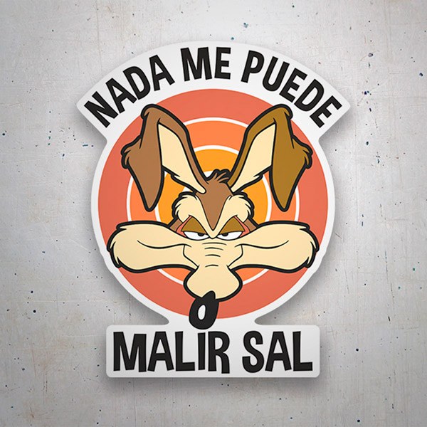 Car & Motorbike Stickers: Wile E. Coyote, Nothing Can Go Wrong For Me