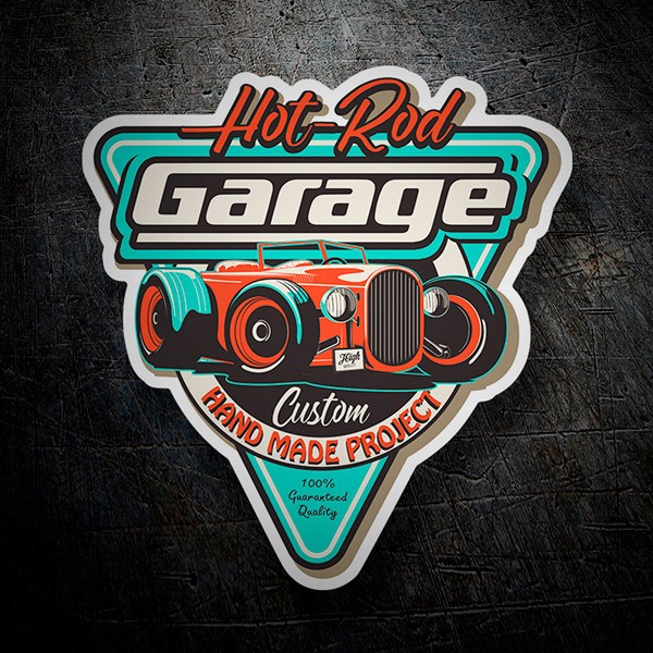 Car & Motorbike Stickers: Hot-Rod Garage