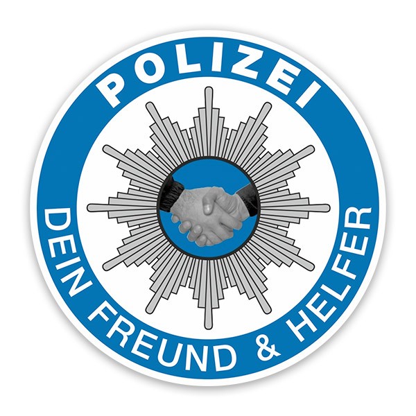 Car & Motorbike Stickers: Polizei Dein Freund & Helfer