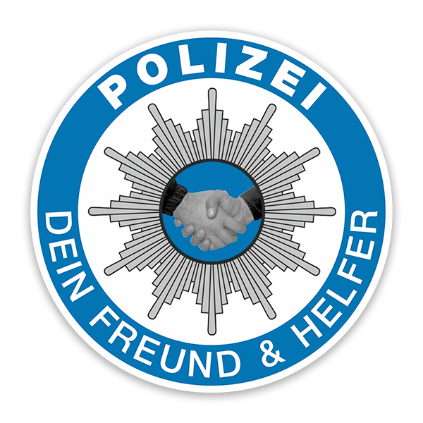 Car & Motorbike Stickers: Polizei Dein Freund & Helfer