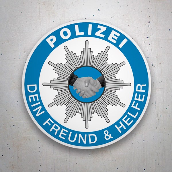 Car & Motorbike Stickers: Polizei Dein Freund & Helfer