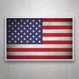 Car & Motorbike Stickers: Old United States Flag 3