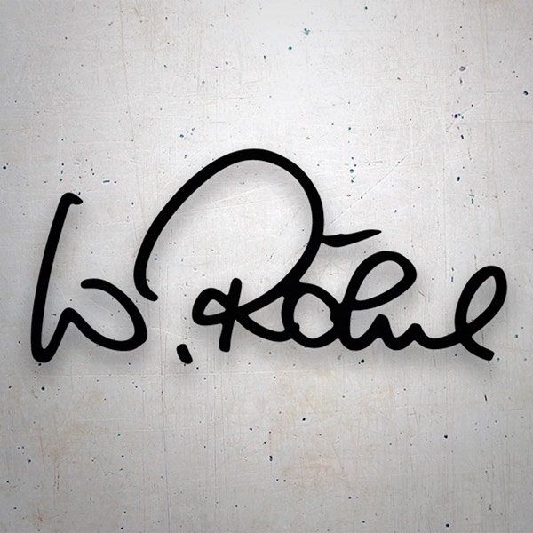 Car & Motorbike Stickers: Signature Walter Röhrl