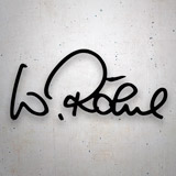 Car & Motorbike Stickers: Signature Walter Röhrl 2