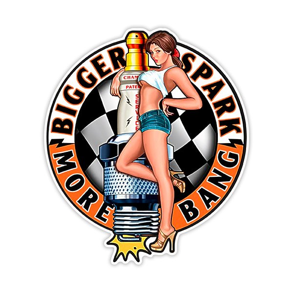 Car & Motorbike Stickers: Bigger Spark More Bang