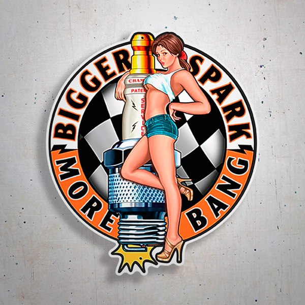 Car & Motorbike Stickers: Bigger Spark More Bang