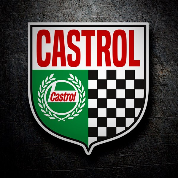 Car & Motorbike Stickers: Castrol Shield 1