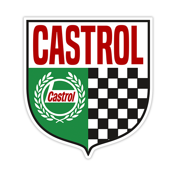 Car & Motorbike Stickers: Castrol Shield 0