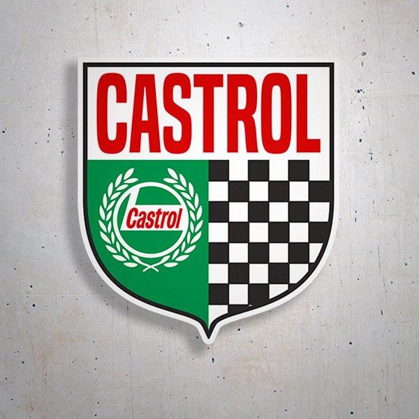 Car & Motorbike Stickers: Castrol Shield