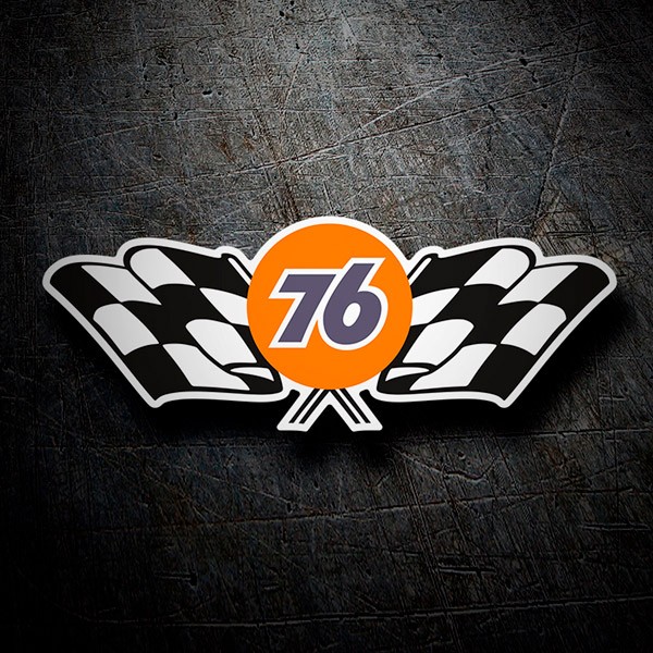 Car & Motorbike Stickers: Gas Station 76, flags 1