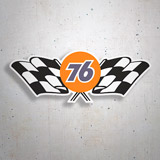Car & Motorbike Stickers: Gas Station 76, flags 3