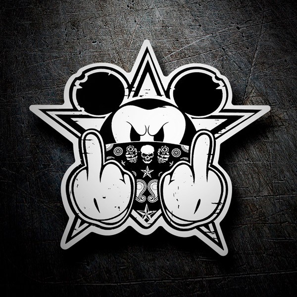 Car & Motorbike Stickers: Mickey Mouse Gangster