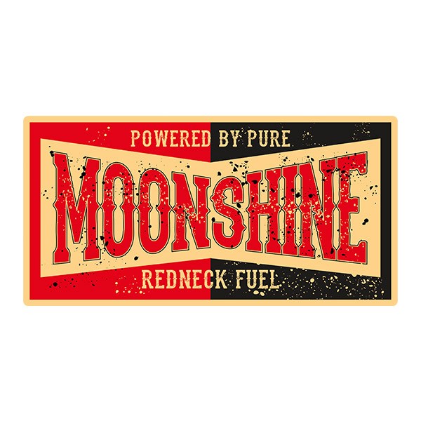 Car & Motorbike Stickers: Whisky Moonshine, Redneck