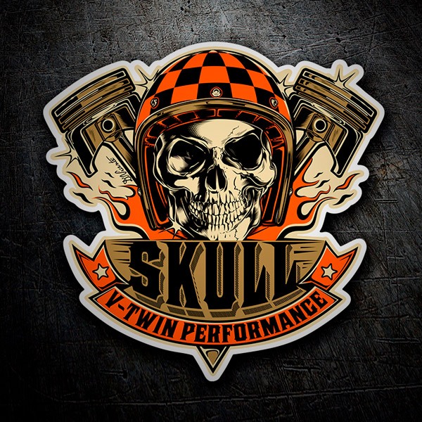 Car & Motorbike Stickers: Skull Motor 1
